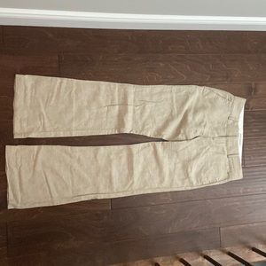 Bell bottom/ wide leg linen pants